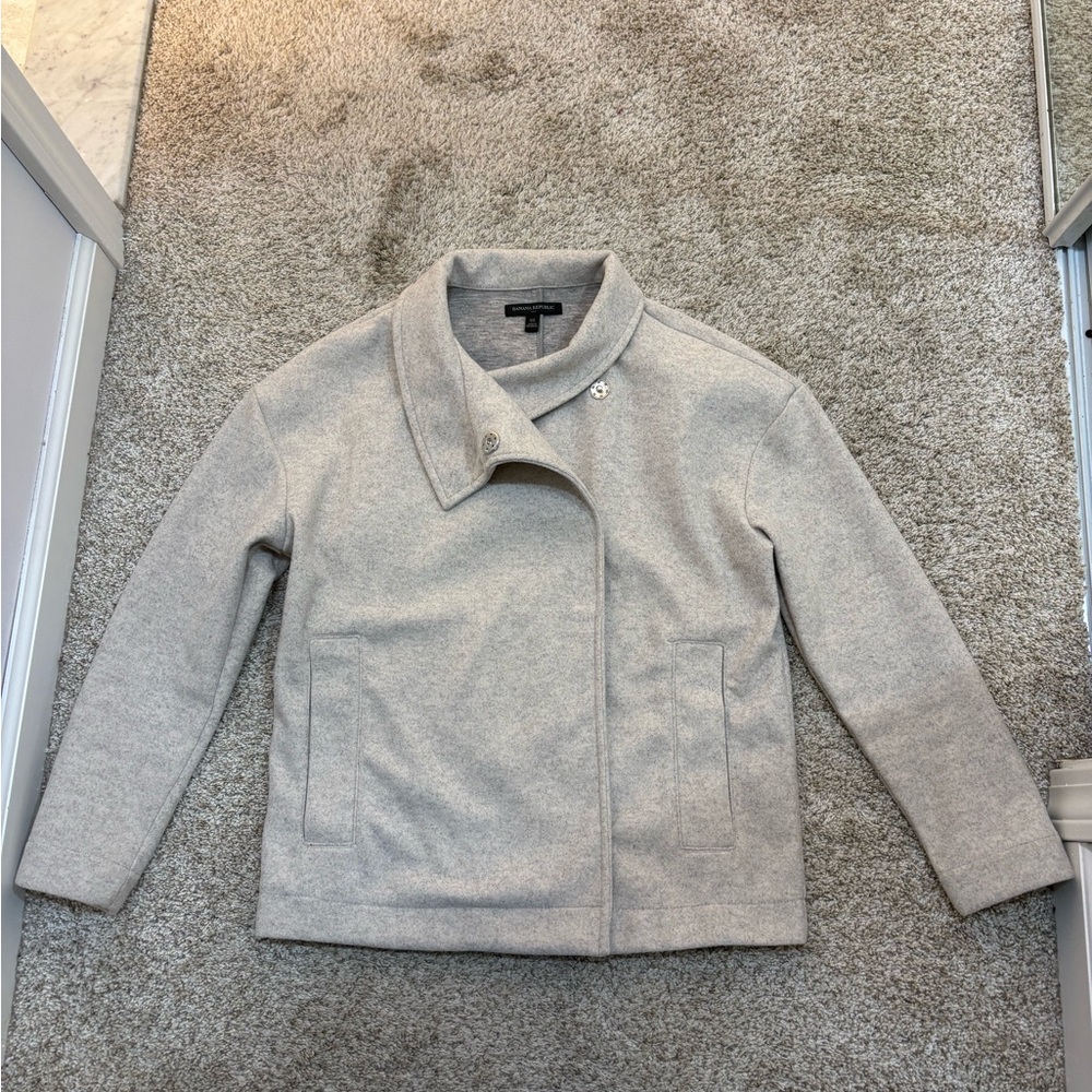 Banana Republic Light Gray Utility Jacket